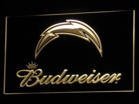 Los Angeles Chargers Budweiser LED Neon Sign
